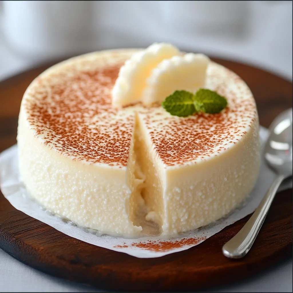 Postre fácil y delicioso de leche servido en un recipiente con canela espolvoreada por encima