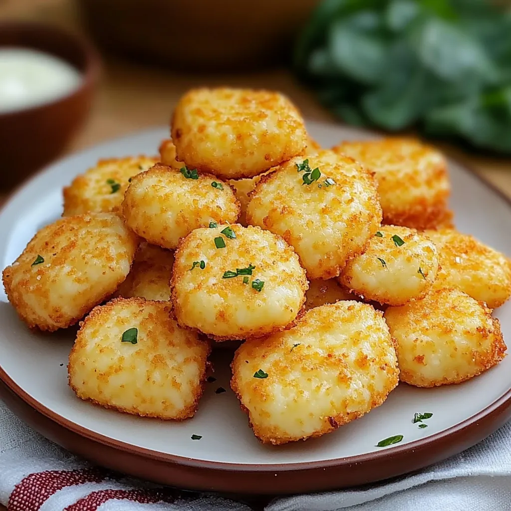 Deliciosos bocadillos de yuca dorados en un plato, servidos con salsa para acompañar.