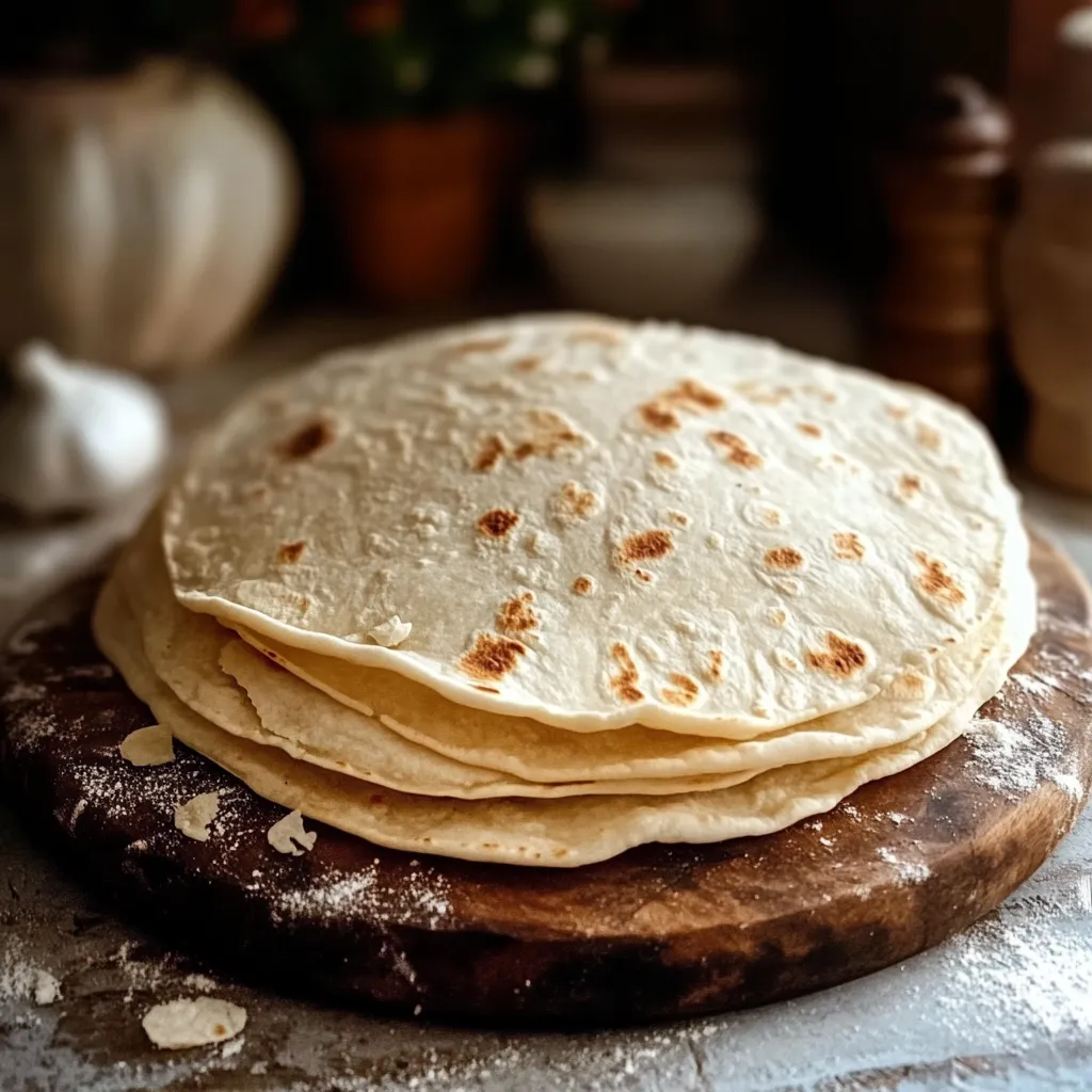 Tortillas de harina caseras recién cocinadas en un comal, listas para servir.