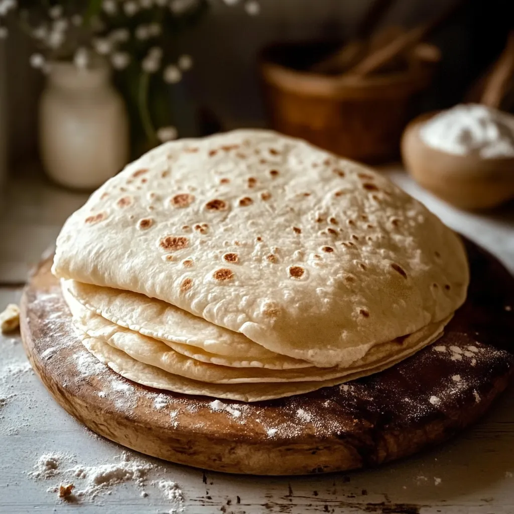Tortillas de harina caseras recién cocinadas en un comal, listas para servir.