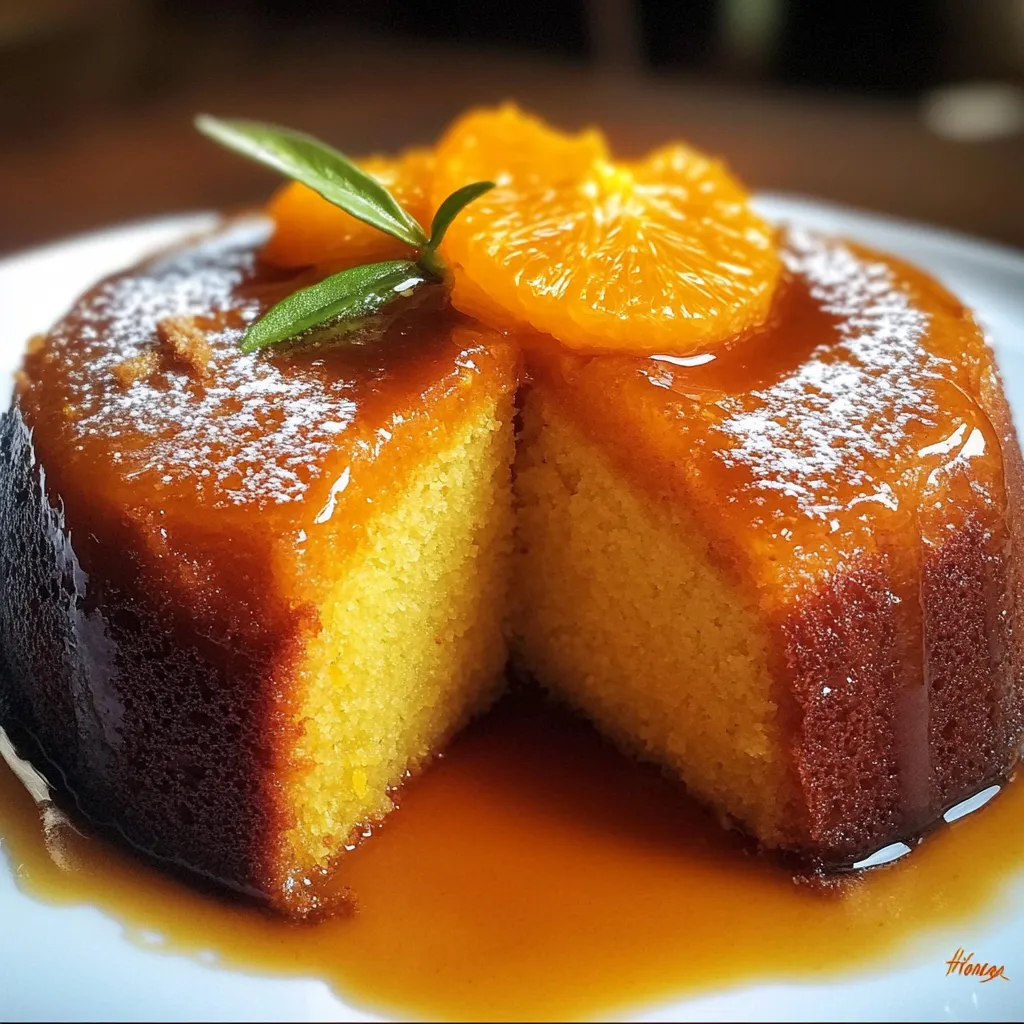 Budín húmedo de zanahoria y naranja recién horneado, con una textura esponjosa y un toque cítrico.