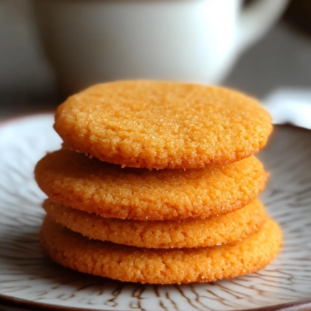 Galletas de naranja sin harina ni azúcar servidas en un plato, con un fondo cálido y cítricos frescos como decoración.