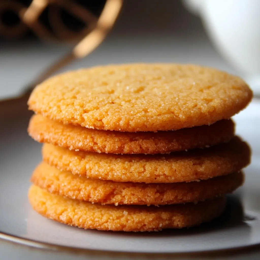 Galletas de naranja sin harina ni azúcar servidas en un plato, con un fondo cálido y cítricos frescos como decoración.