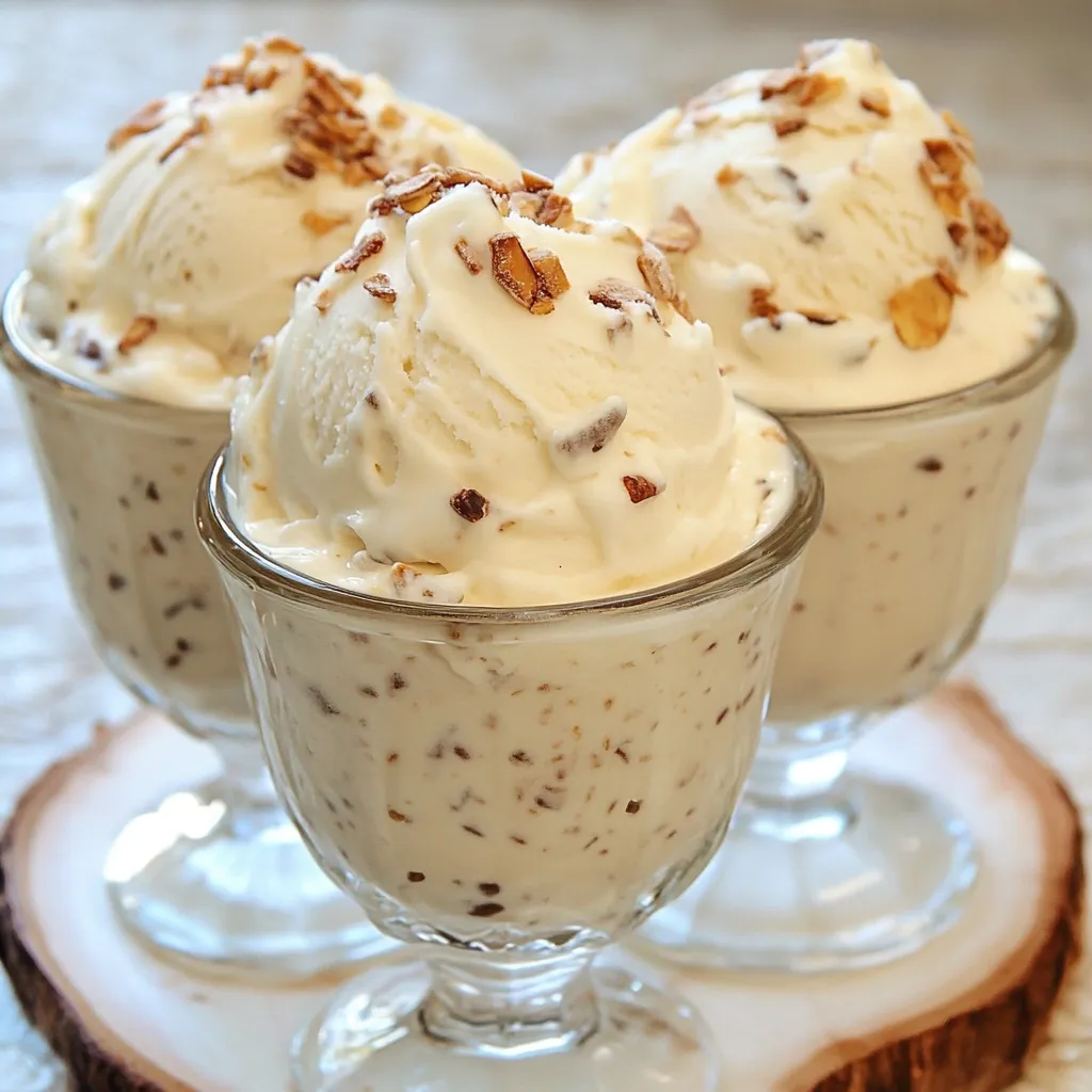 Helado casero de pedacitos en un bol con chispas de chocolate por encima.