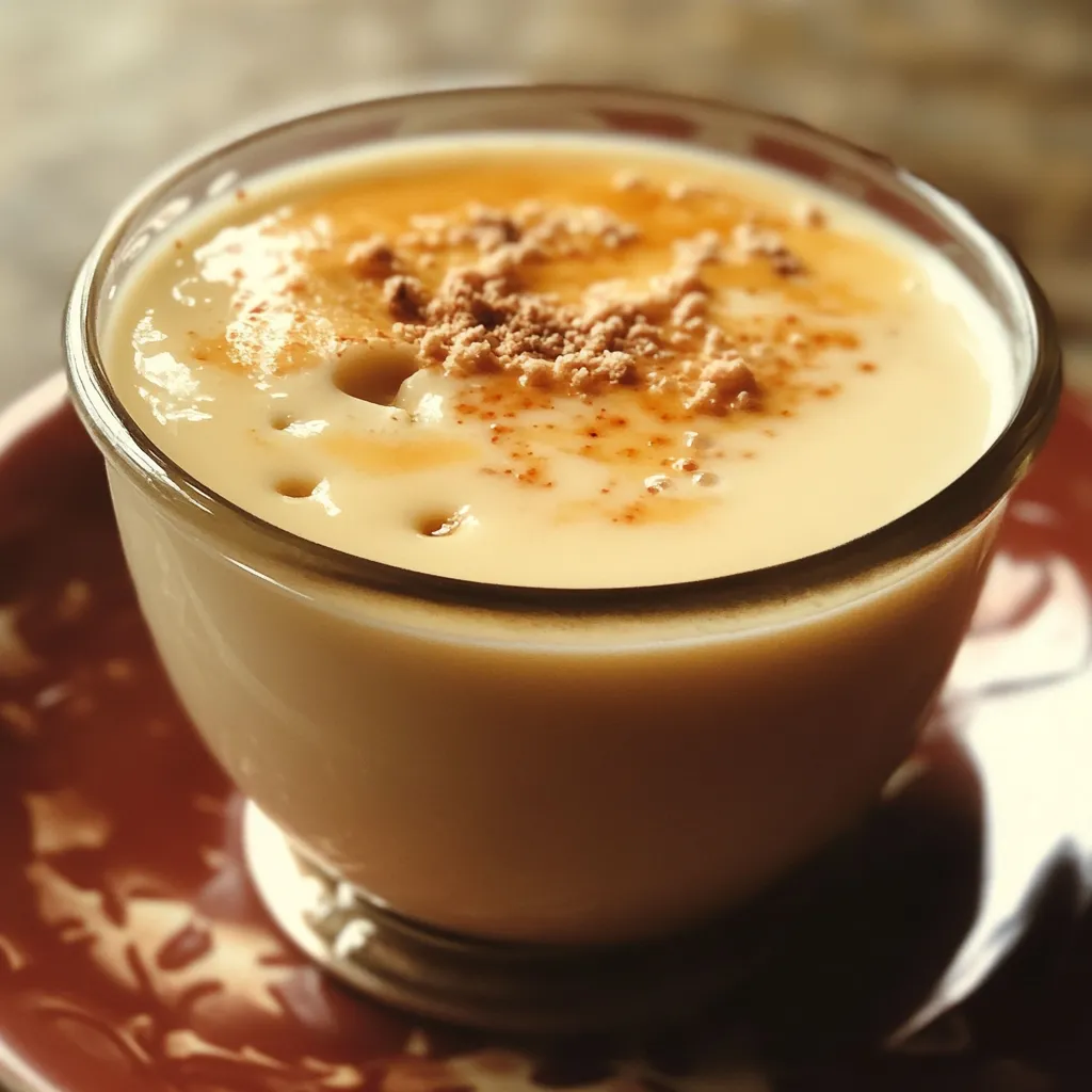 Porción de leche asada con textura cremosa y caramelo brillante.