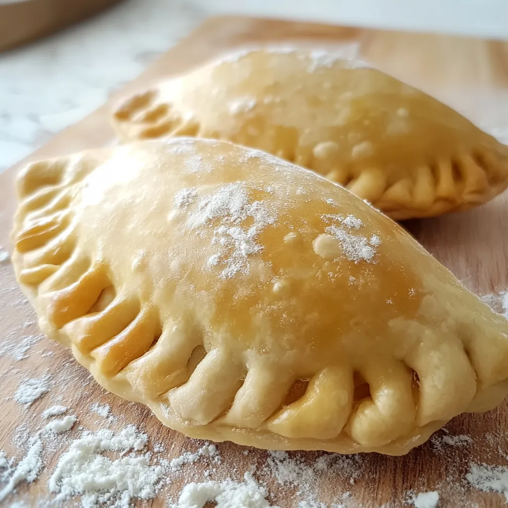 Fotografía de masa de empanadas casera recién amasada sobre una tabla de madera.