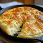 Pan de maicena con queso recién hecho en sartén, dorado y esponjoso.