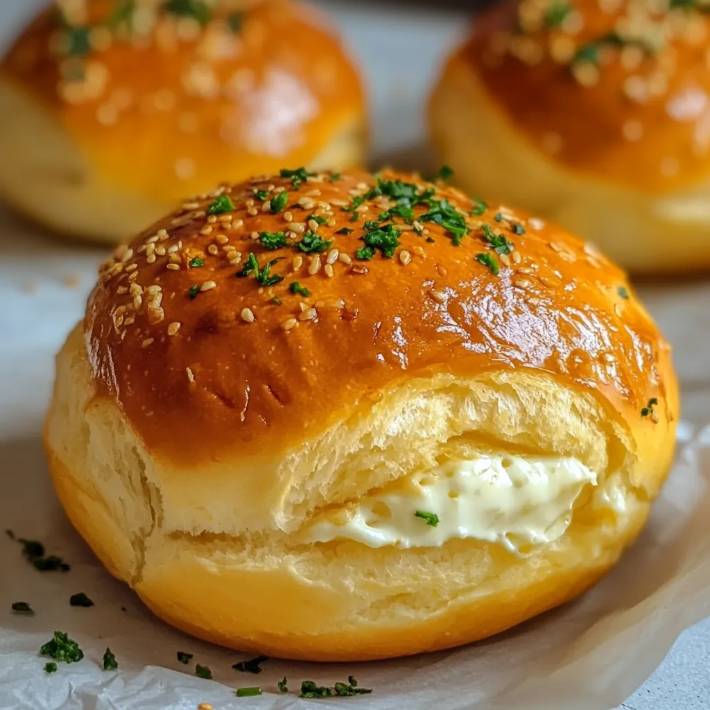 Panecillos de yogur keto recién horneados, esponjosos y dorados, sobre una rejilla enfriadora.