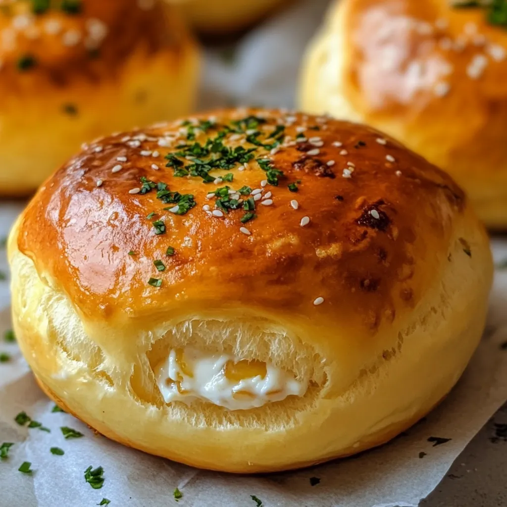 Panecillos de yogur keto recién horneados, esponjosos y dorados, sobre una rejilla enfriadora.