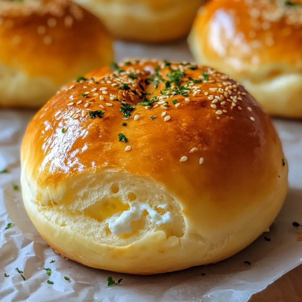 Panecillos de yogur keto recién horneados, esponjosos y dorados, sobre una rejilla enfriadora.