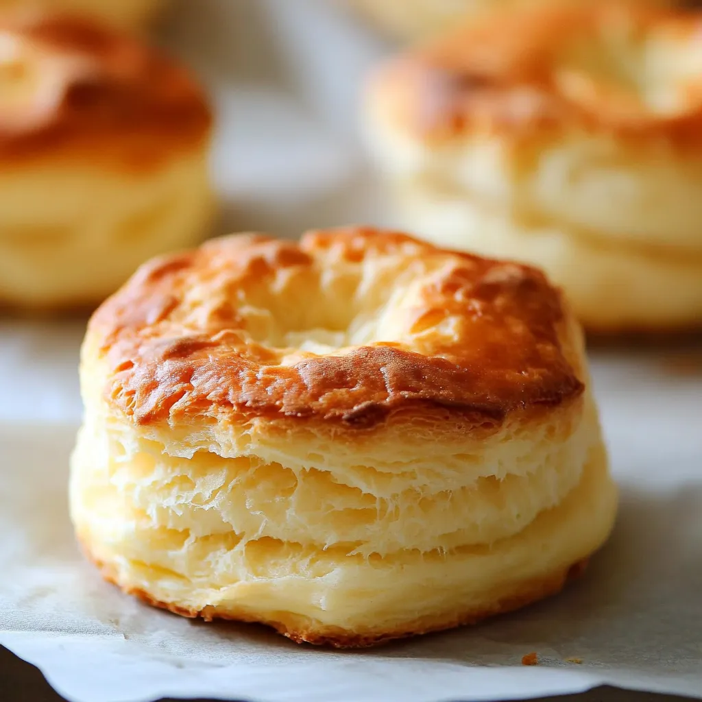 Bisquets caseros dorados y esponjosos servidos con mantequilla y mermelada sobre un plato rústico.