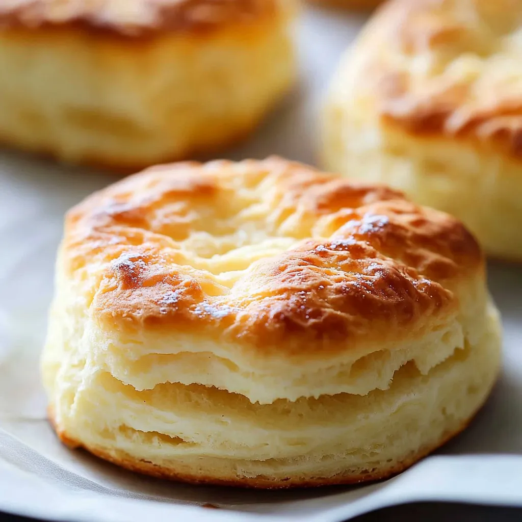 Bisquets caseros dorados y esponjosos servidos con mantequilla y mermelada sobre un plato rústico.