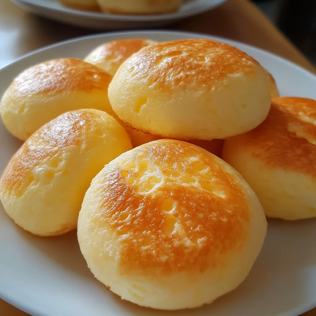 Pan de queso recién horneado con una textura dorada y crujiente.