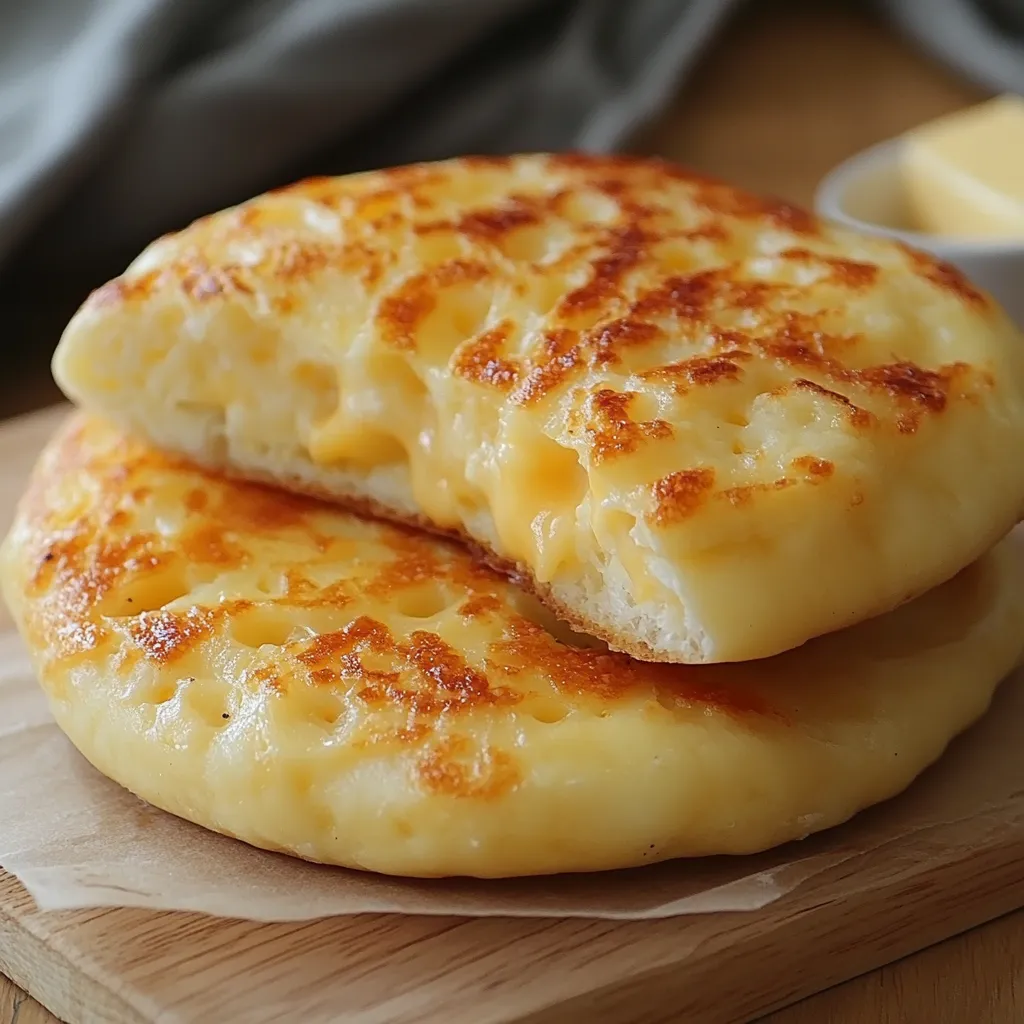 Pan de queso casero recién hecho, con una textura dorada y esponjosa, servido en un plato con queso rallado por encima.