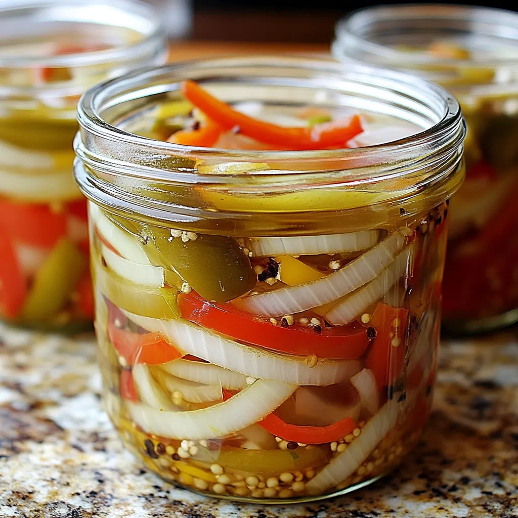 Sartén con cebollas y pimientos cocinándose en aceite de oliva.