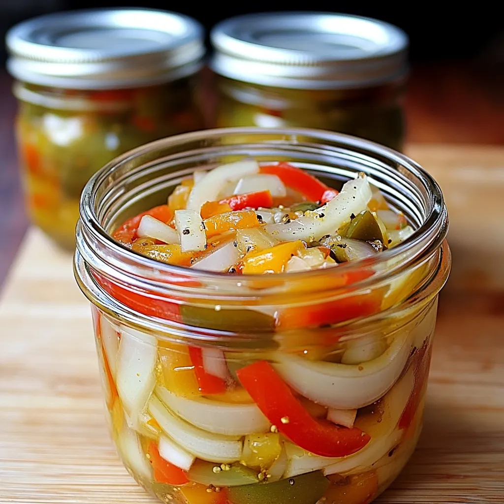 Sartén con cebollas y pimientos cocinándose en aceite de oliva.