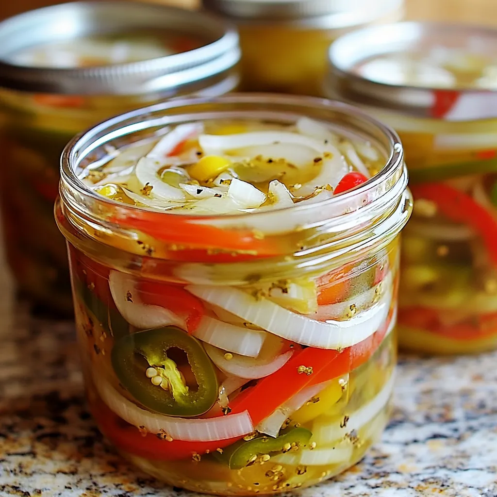 Sartén con cebollas y pimientos cocinándose en aceite de oliva.