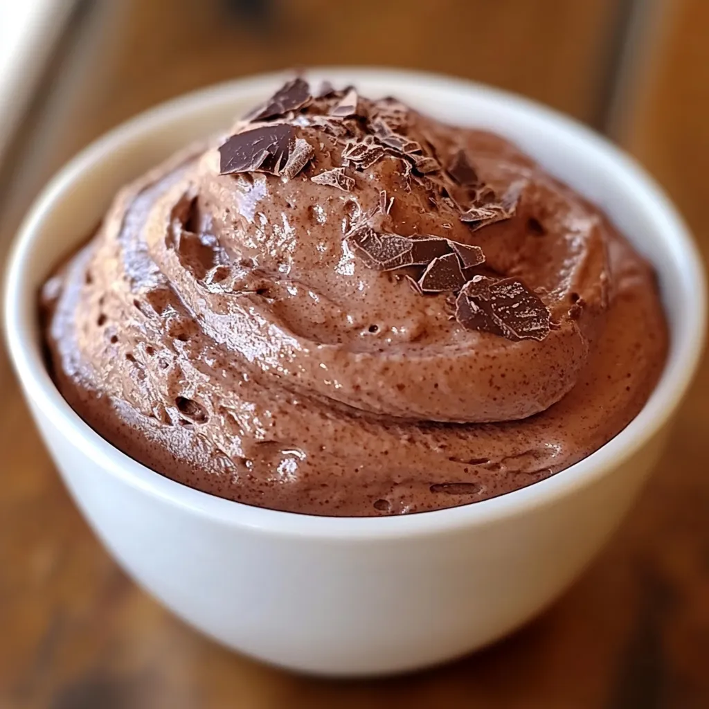 Crema de chocolate casera servida en tazón con textura suave y brillante