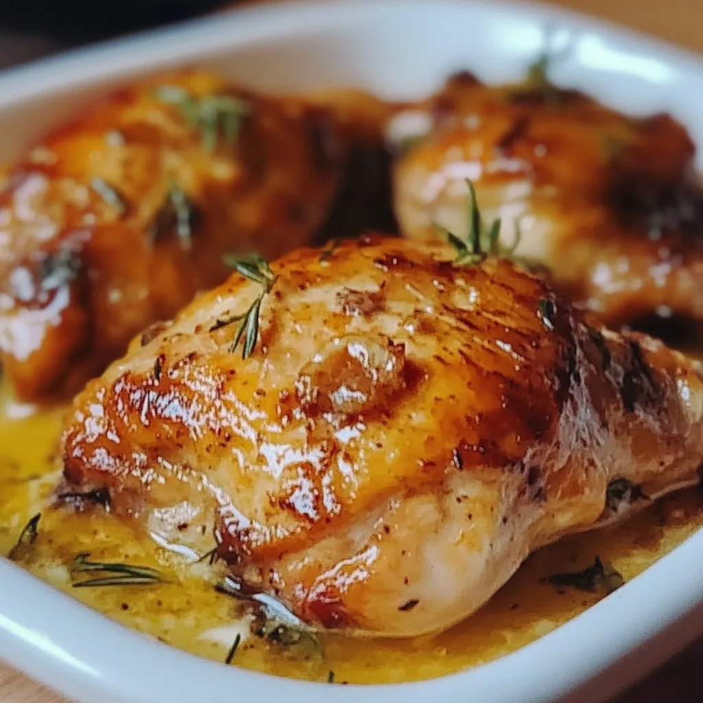 Pechugas de pollo doradas al horno cubiertas con mezcla cremosa de mayonesa y parmesano