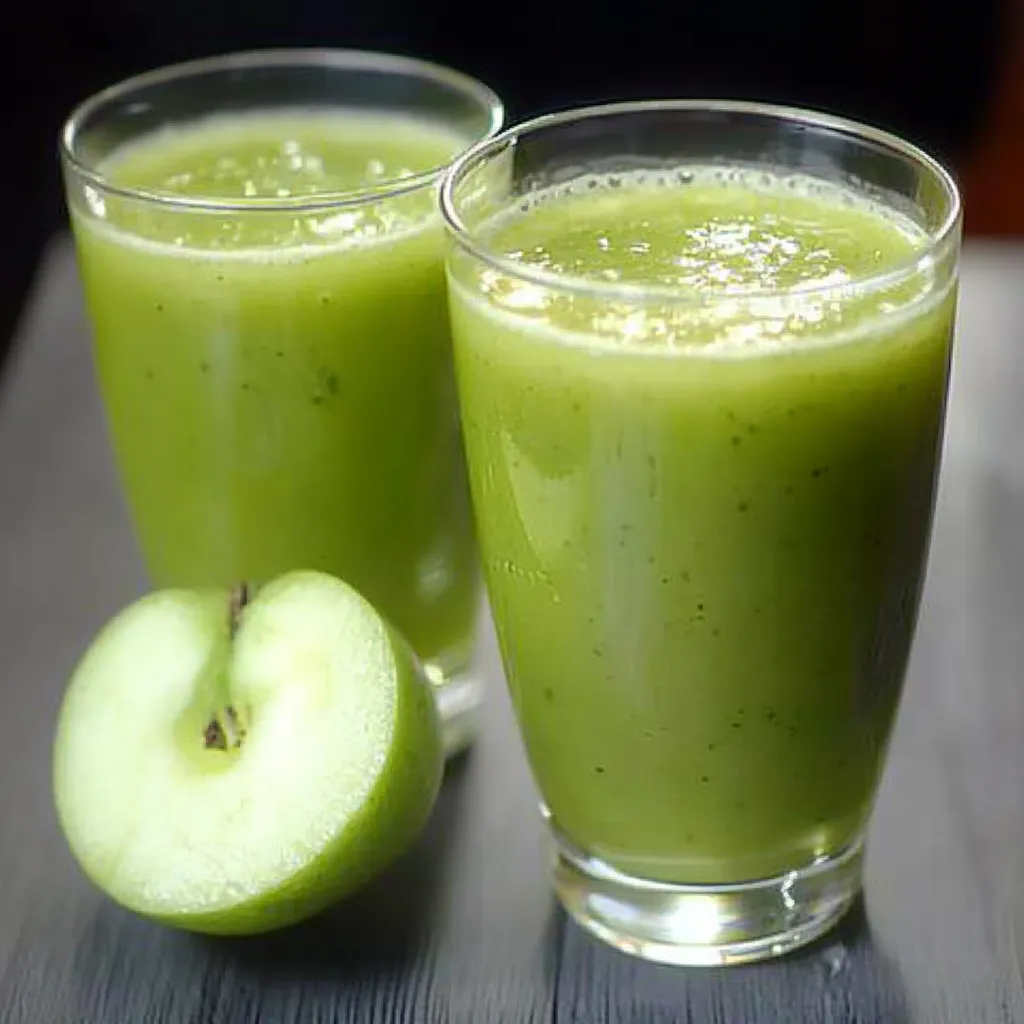 El jugo de pepino y manzana es ideal para quienes padecen retención de líquidos y ayuda a eliminar la inflamación abdominal
