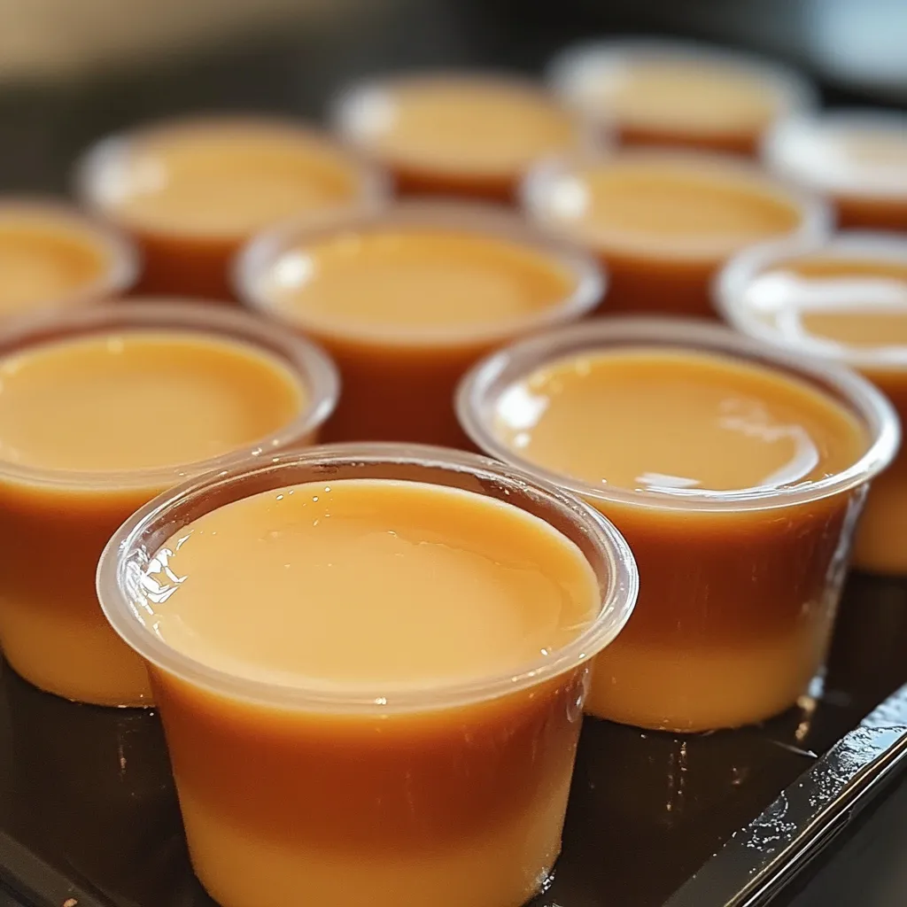 Flan de queso crema con caramelo dorado servido en un plato blanco