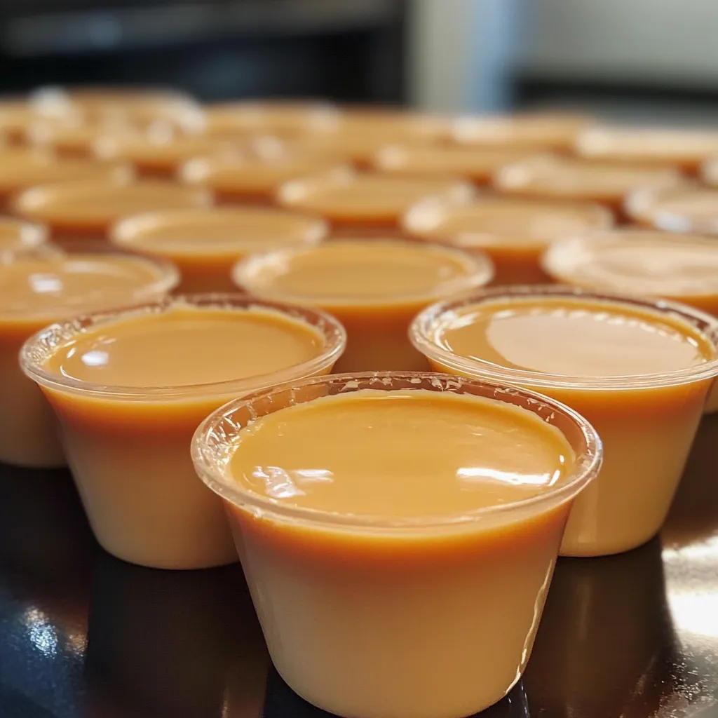 Flan de queso crema con caramelo dorado servido en un plato blanco