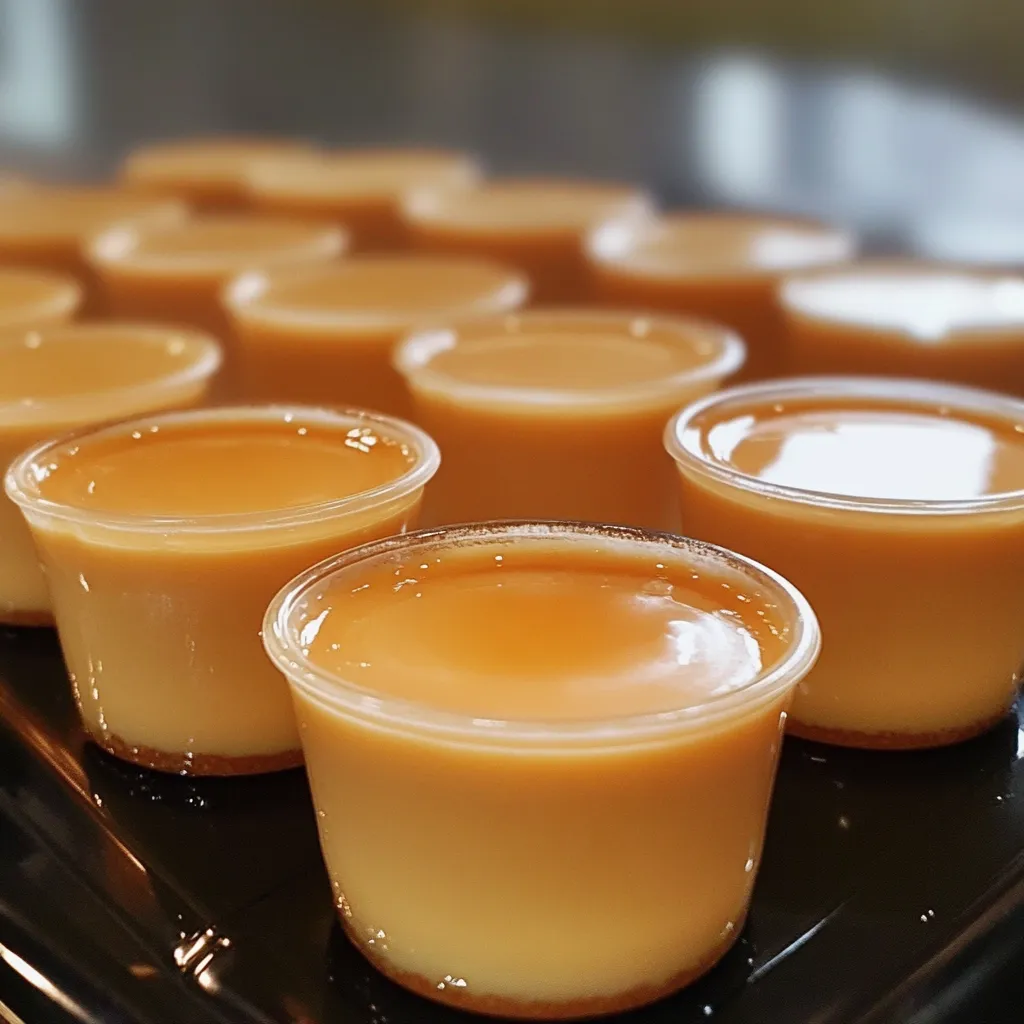 Flan de queso crema con caramelo dorado servido en un plato blanco