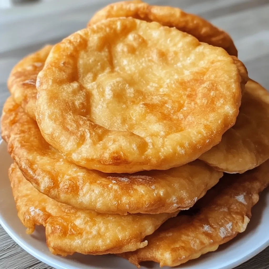 Pan frito crujiente casero servido sobre papel absorbente