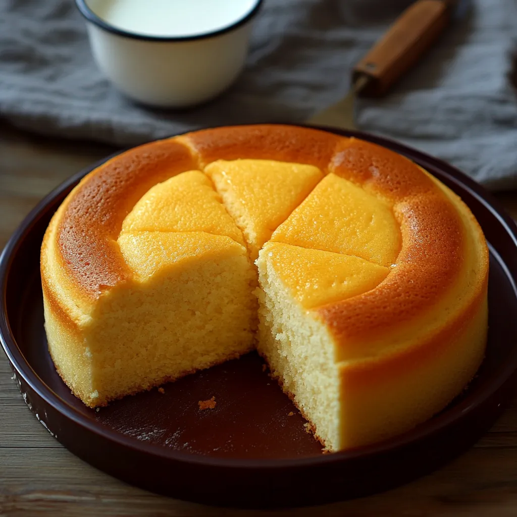 Panqué de queso crema casero recién horneado y esponjoso