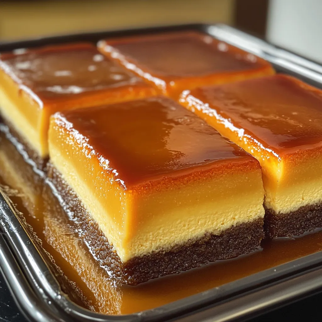 Pastel Flan Mágico recién desmoldado mostrando capas de flan y bizcocho