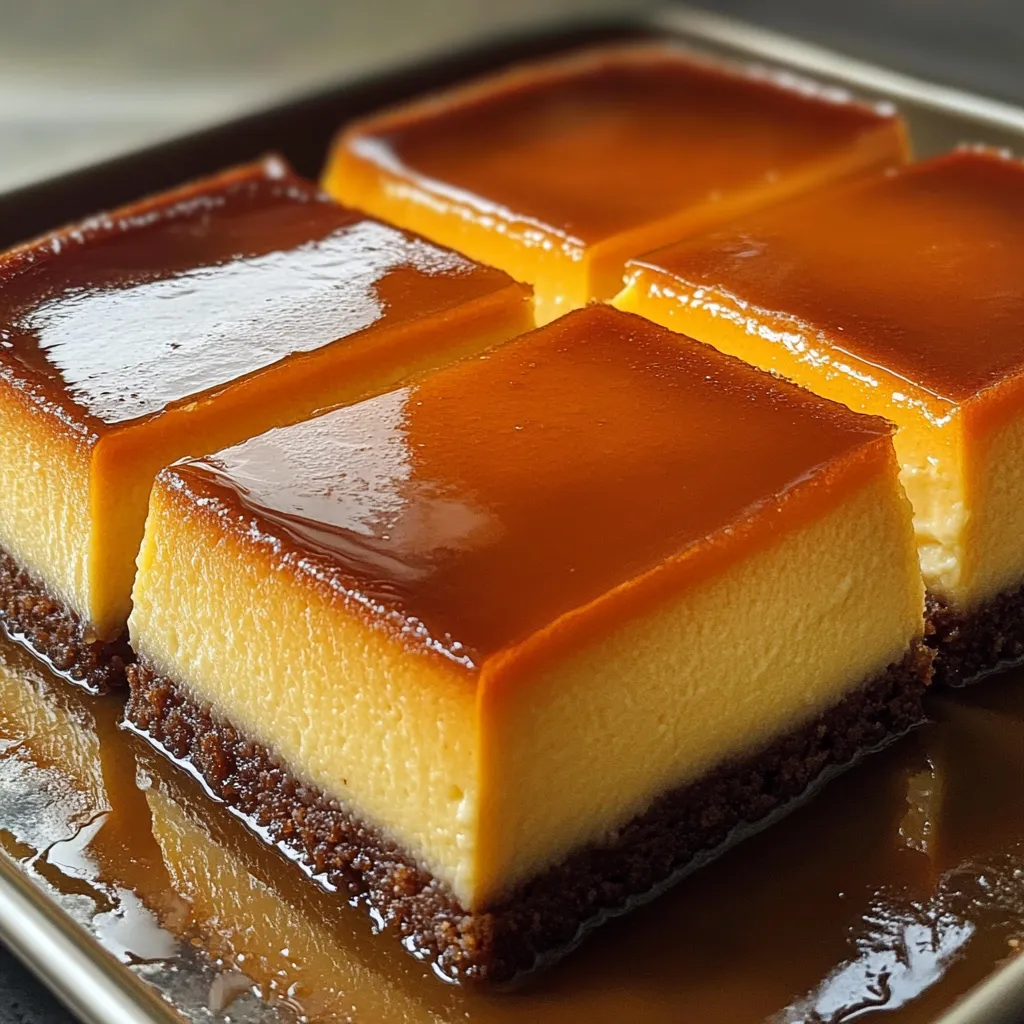 Pastel Flan Mágico recién desmoldado mostrando capas de flan y bizcocho
