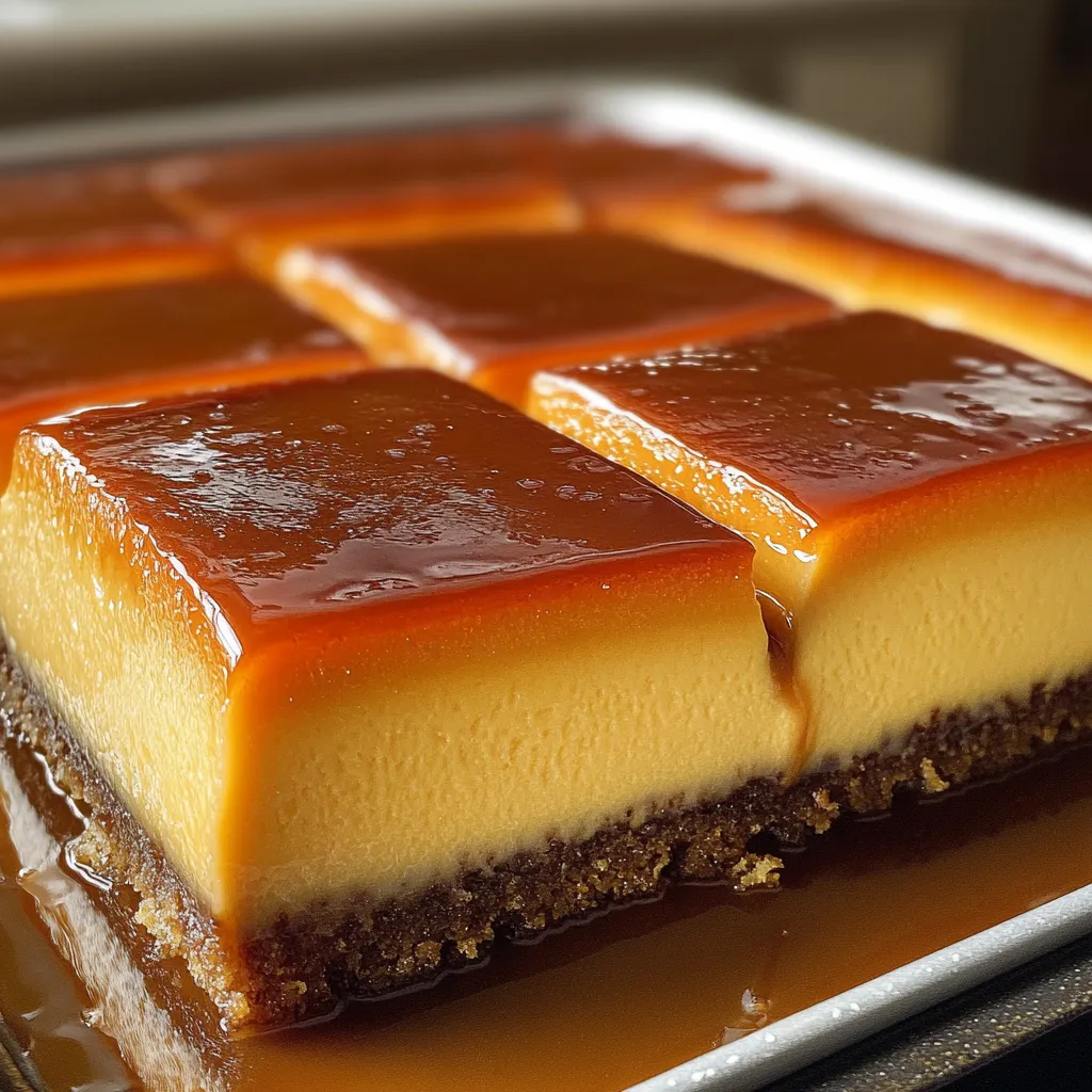 Pastel Flan Mágico recién desmoldado mostrando capas de flan y bizcocho