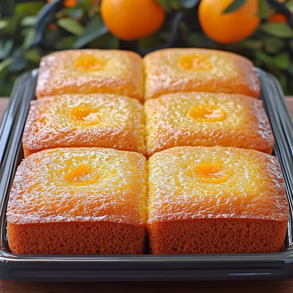 Rebanada de pastel de naranja casero sobre plato de cerámica