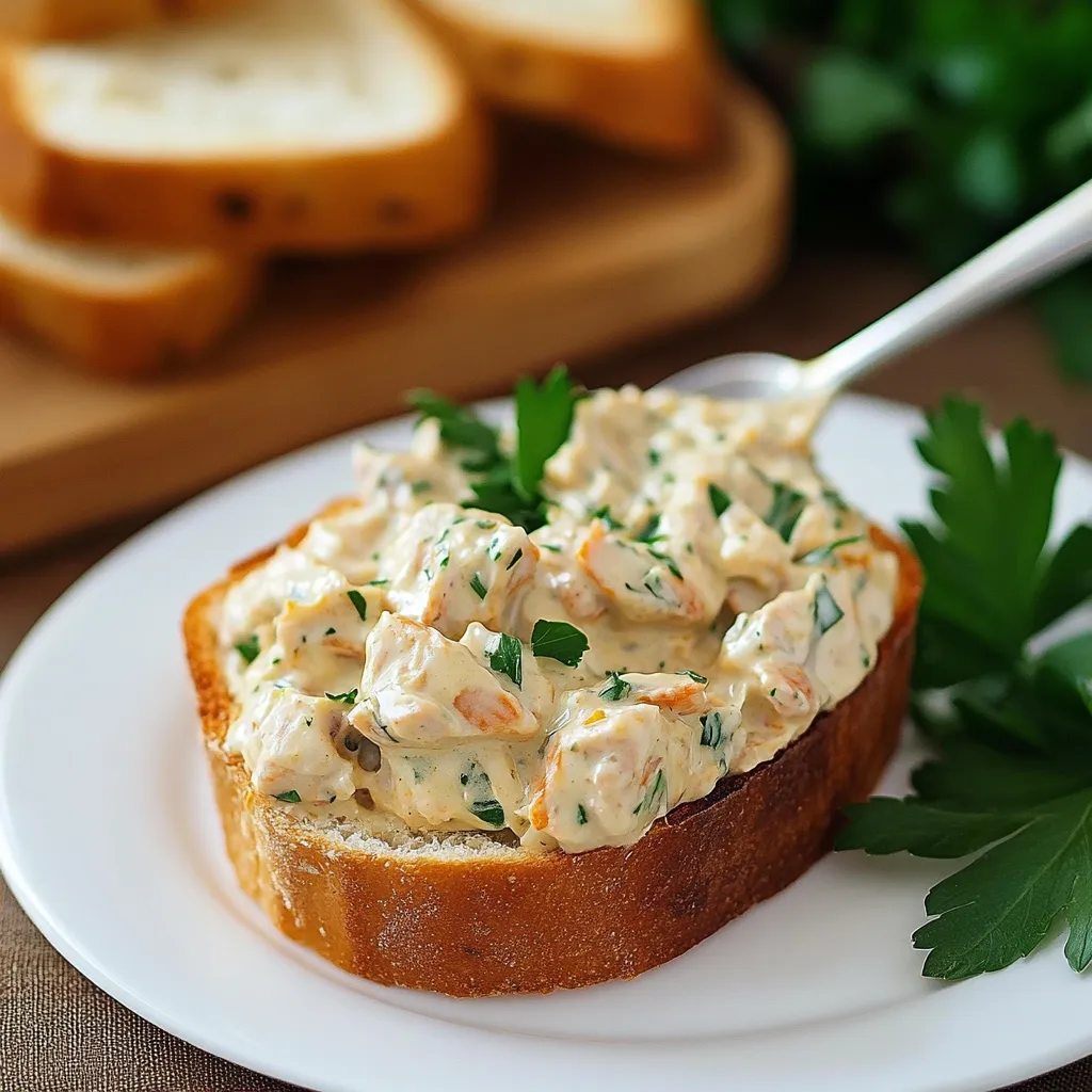 Paté casero de pollo y zanahoria servido en pan tostado