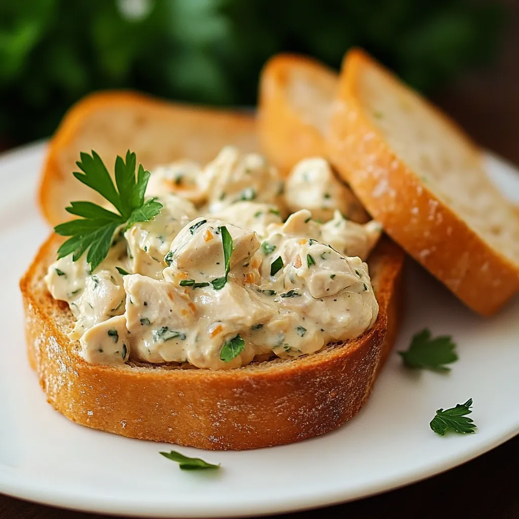 Paté casero de pollo y zanahoria servido en pan tostado