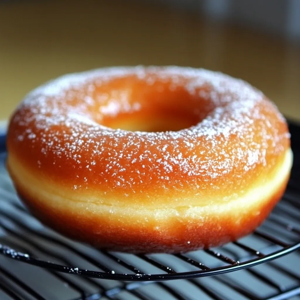 Donas caseras doradas, esponjosas y cubiertas con azúcar