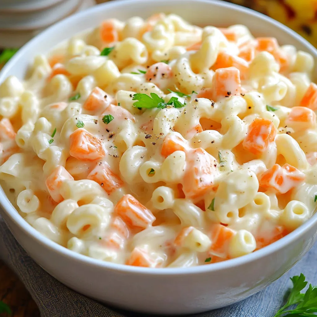Sopa fría servida en cuenco blanco con hojas de menta y textura cremosa de piña y zanahoria