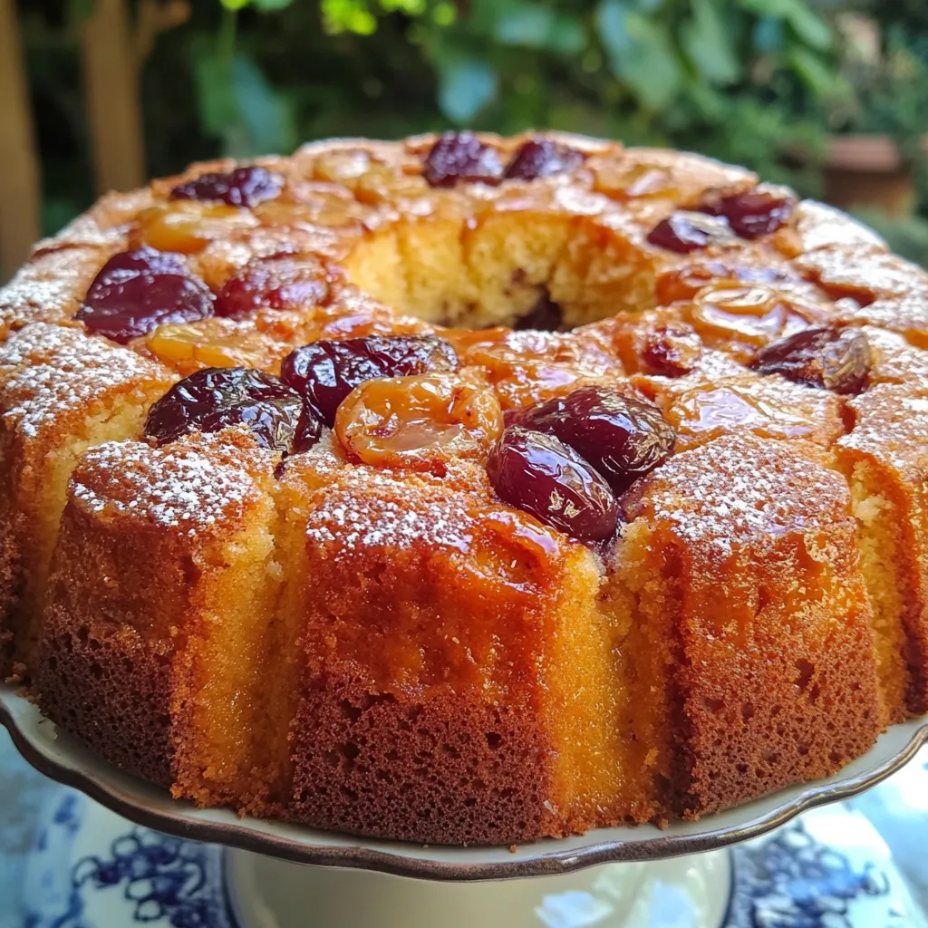 Torta matera con membrillo casera recién horneada sobre una tabla de madera