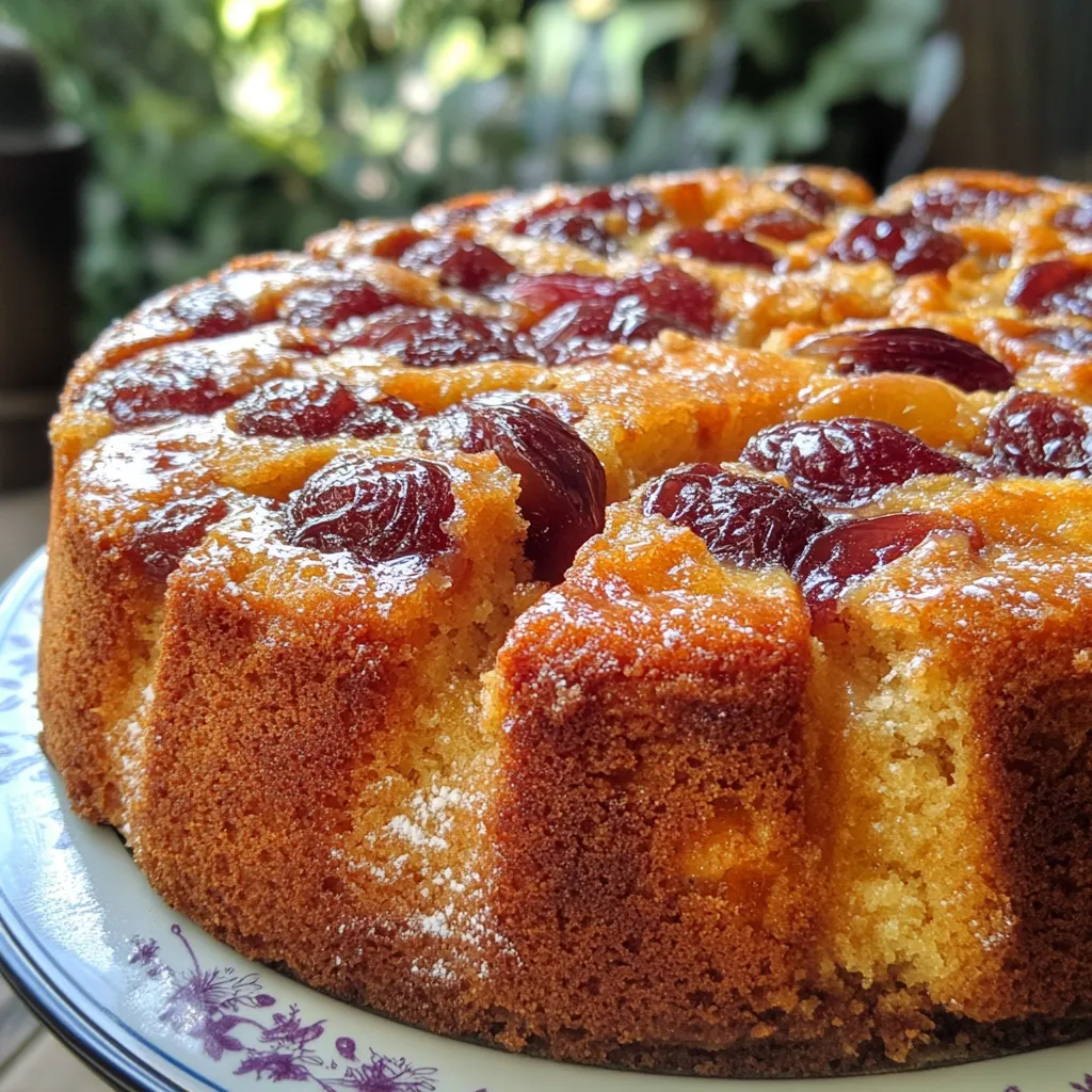 Torta matera con membrillo casera recién horneada sobre una tabla de madera