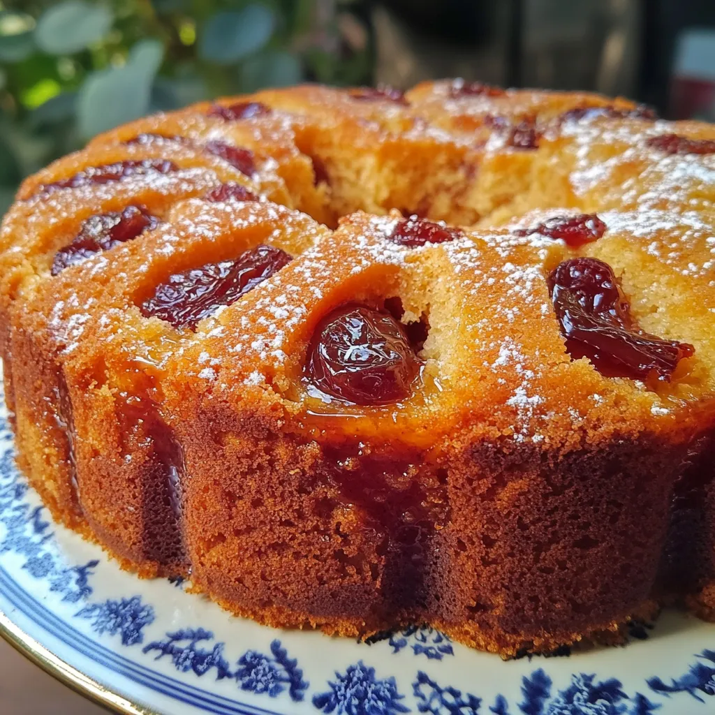 Torta matera con membrillo casera recién horneada sobre una tabla de madera