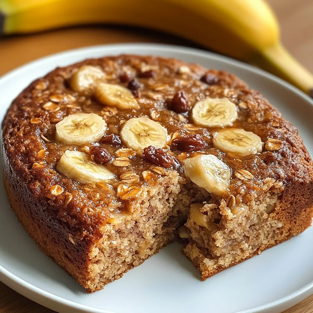 Bizcocho saludable con avena recién horneado en molde rectangular