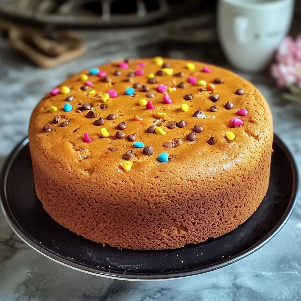 Bizcocho de galleta casero sobre una rejilla