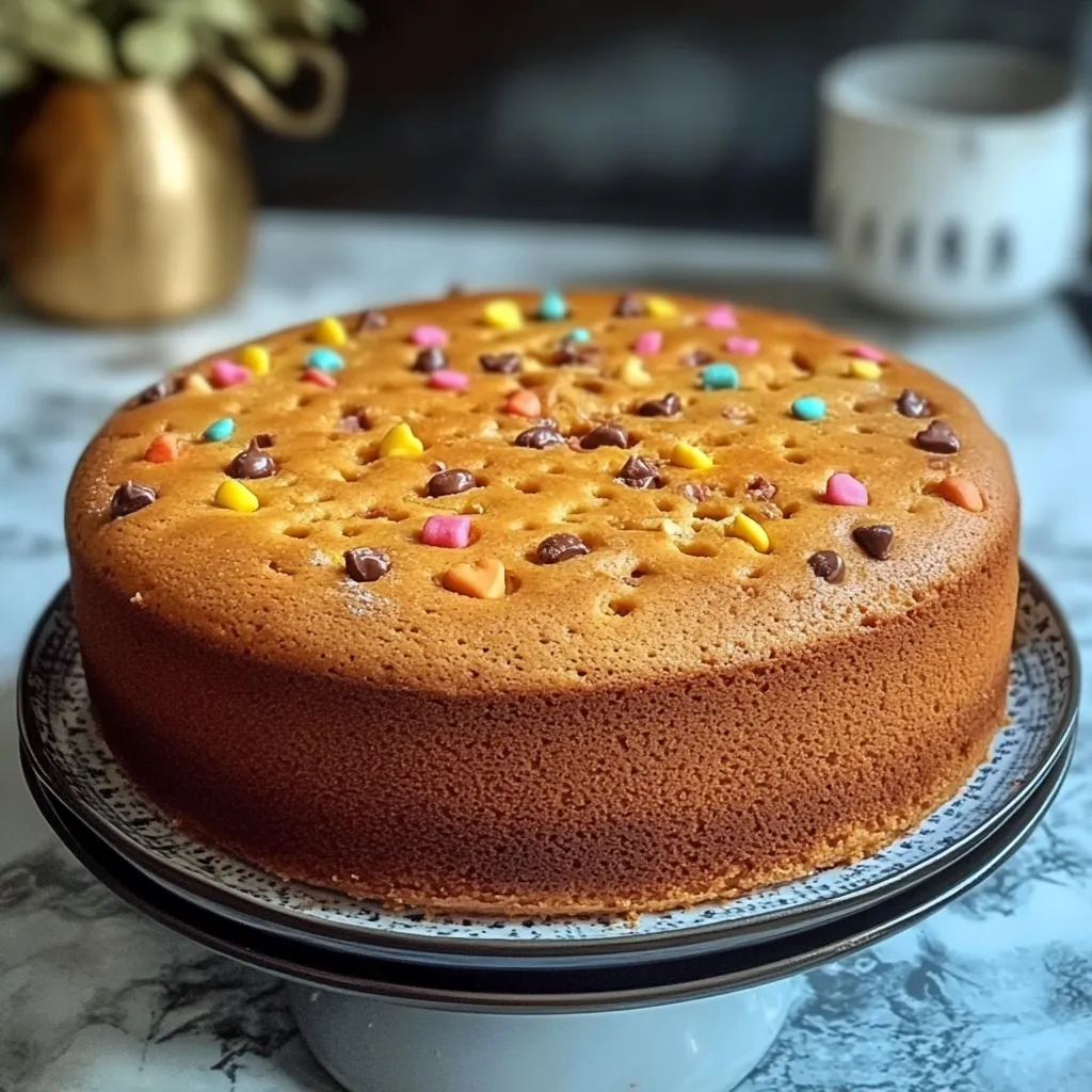 Bizcocho de galleta casero sobre una rejilla