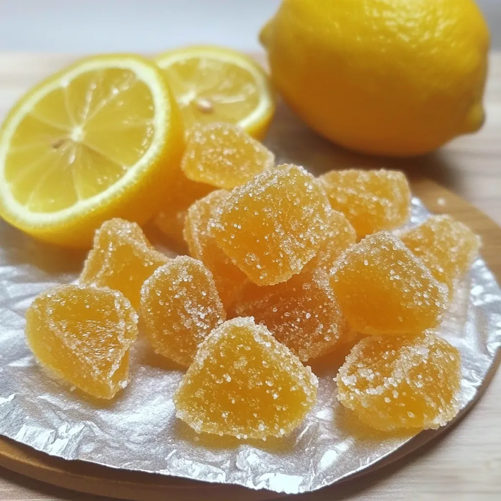Caramelos para la tos caseros recién preparados sobre papel encerado