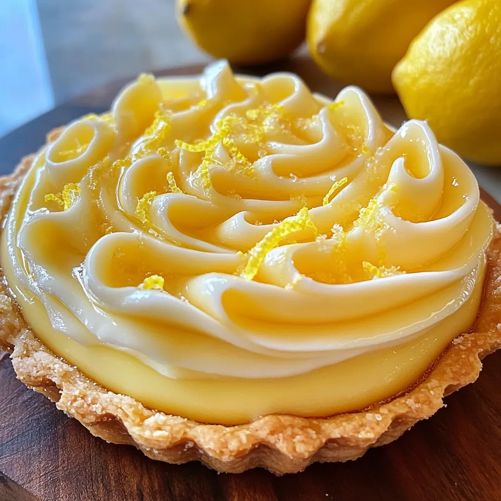 Crema pastelera de limón casera servida en un bol blanco, con ralladura de limón encima.