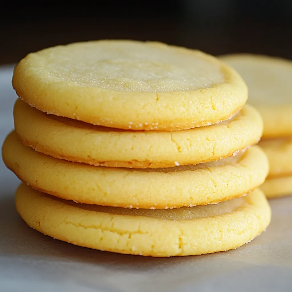 Galletas de limón caseras recién horneadas sobre una rejilla con textura suave y bordes dorados