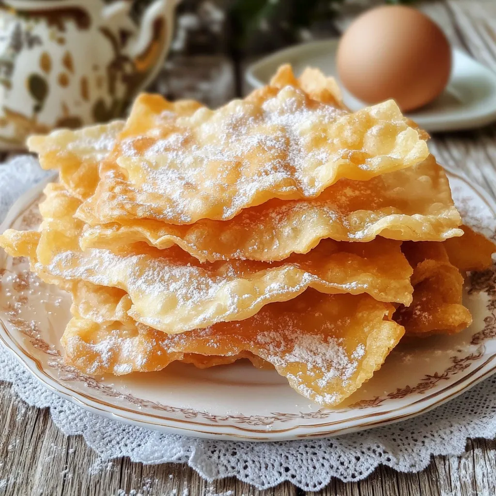 Plato de hojuelas tradicionales espolvoreadas con azúcar glas