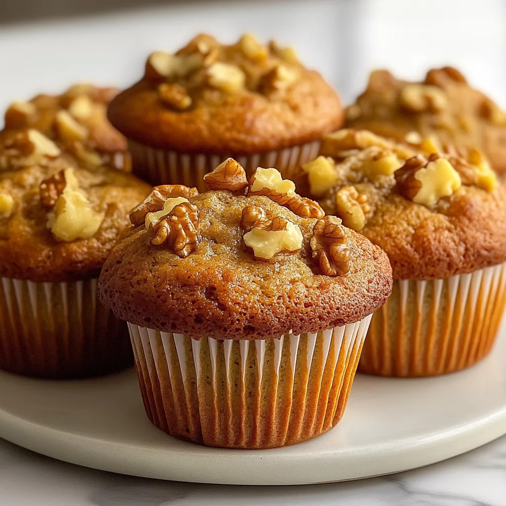 Magdalenas caseras de nueces y manzana recién horneadas sobre una rejilla