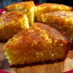 Pan de elote natural casero recién horneado sobre una rejilla