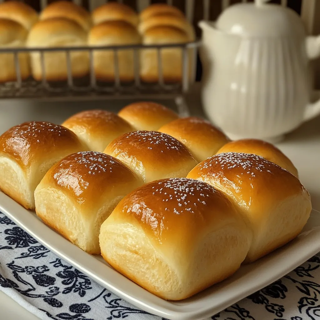 Panecillos de licuadora recién horneados sobre una bandeja de horno